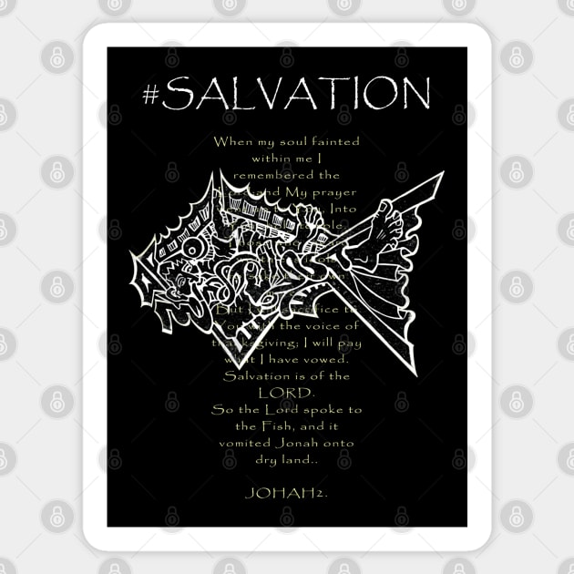 Jonah and the Whale Salvation Prayer Sticker by The Witness